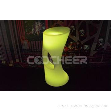 RGBW Color Change Led Bar Stools high chair Night club furn